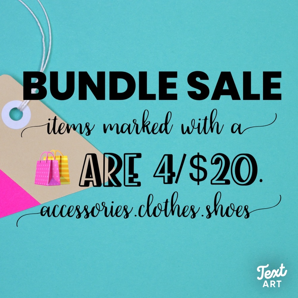 🛍️🛍️ 4/$20 BUNDLE SALE 🛍🛍️